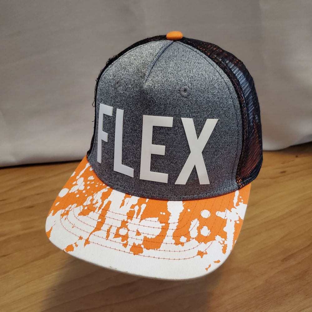 Flex Gray and Orange Men's Cap